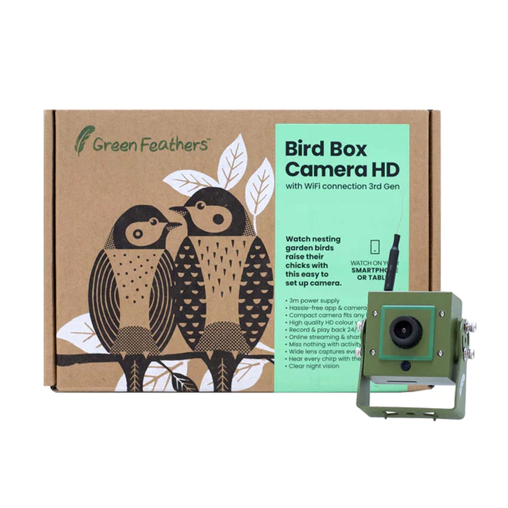 WiFi bird box wildlife habitat HD camera - Main Image