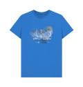 Bright Blue Printed T-shirt Front