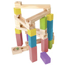 Wooden marble run