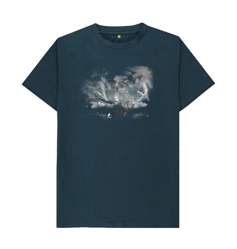 Denim Blue Men's Egret t-shirt