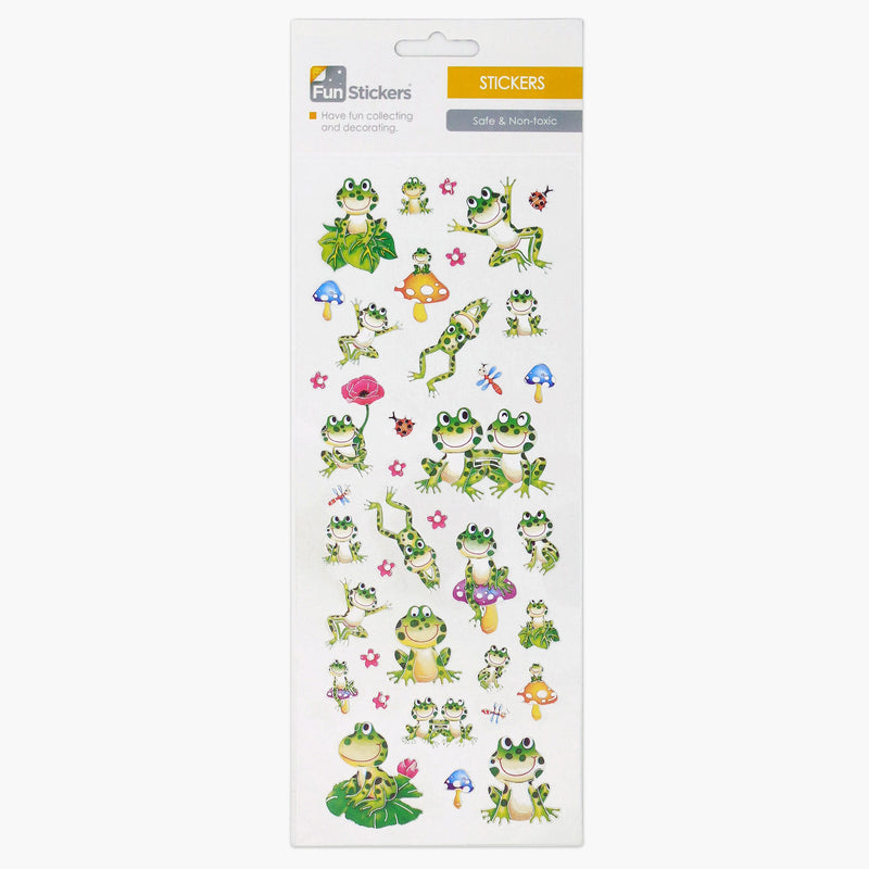 Happy frog sticker sheet - Fun Stickers
