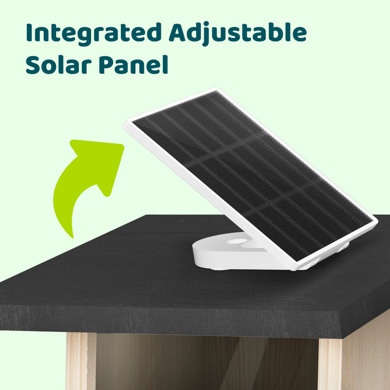 Intregrated solar panel included
