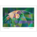 Barn Owl & Bluebells Greetings Card