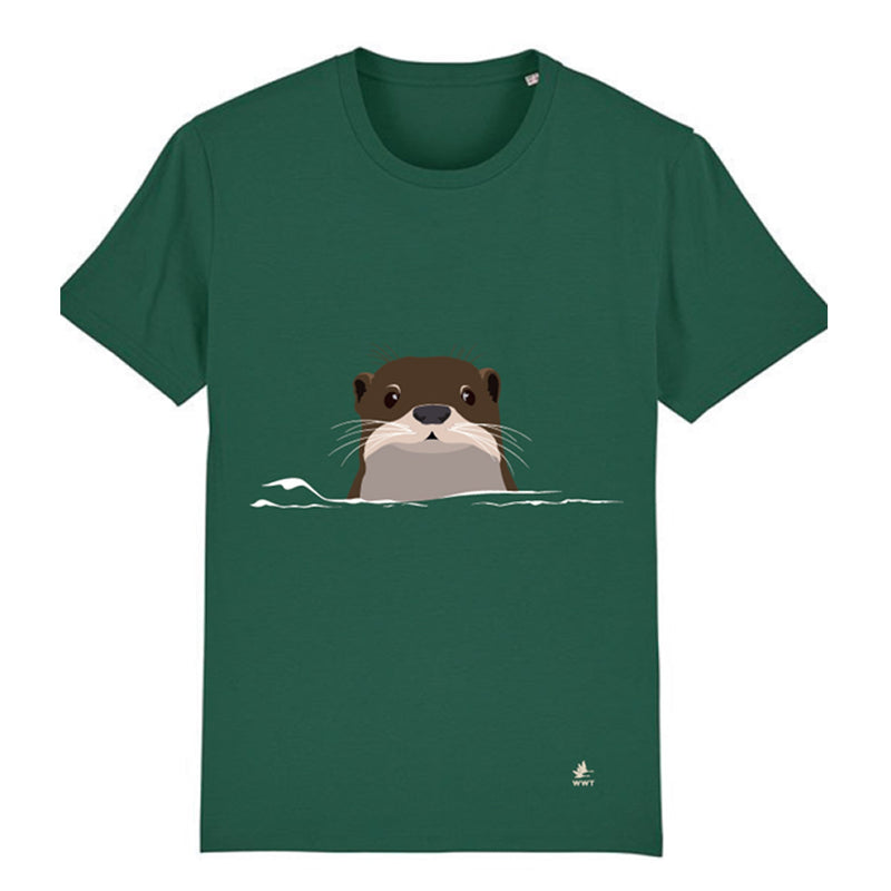 Children's Otter T-shirt - Green