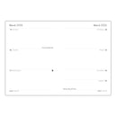 Calendar page for March 2026 with days of the week and dates. Angels Harding Luxury Diary 2026