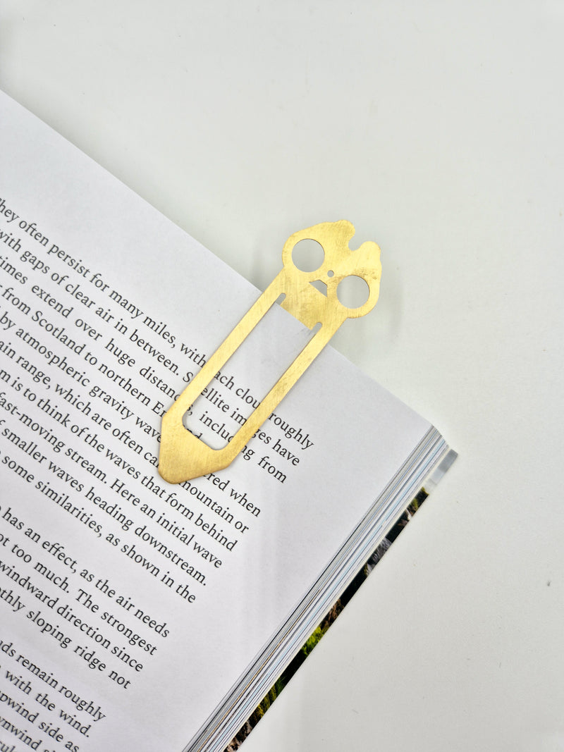 Made by Pivot Binoculars brass bookmark