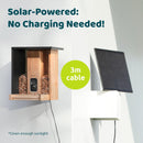 Birdfy feeder with solar - 3meter cable, no charging needed