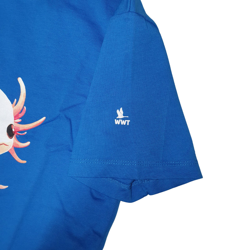 Children's Axolotl T-shirt - Blue