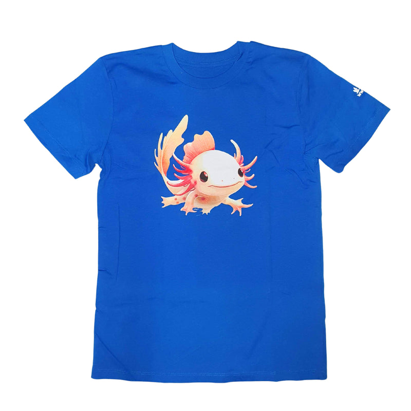 Children's Axolotl T-shirt - Blue