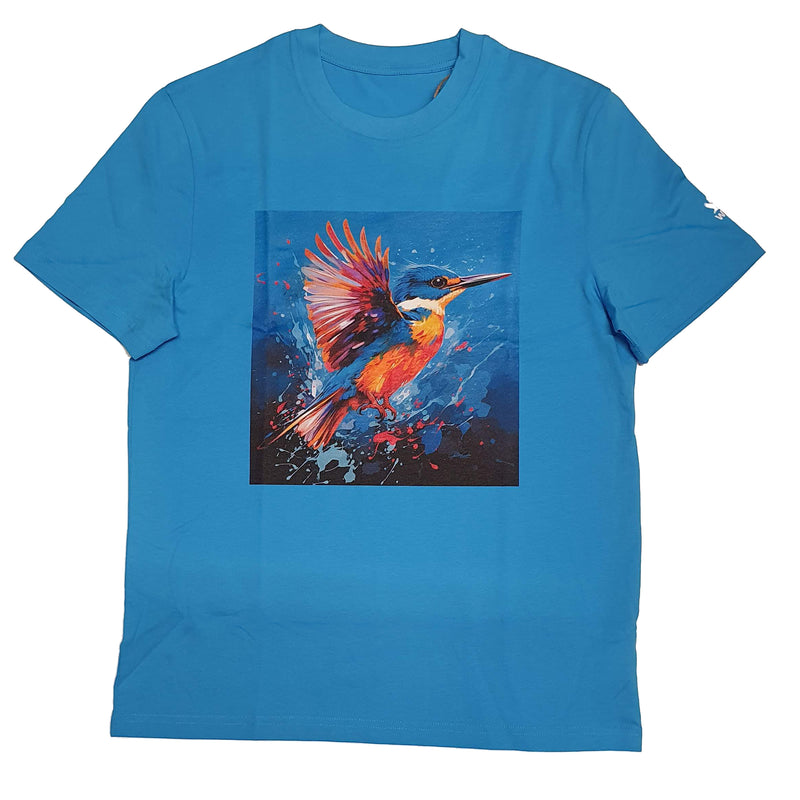 Adult Kingfisher t-shirt - aqua blue