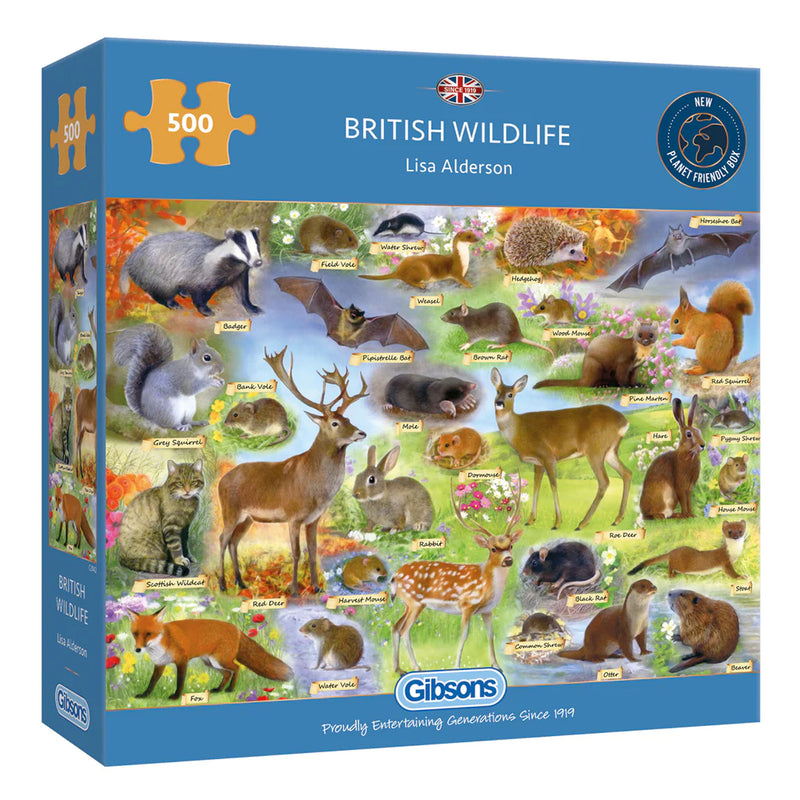 British wildlife jigsaw puzzle 500 pieces