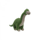 Green knitted Brontosaurus soft toy