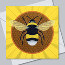 Bumblebee on a Flower Greetings Card