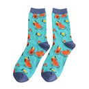 Miss sparrow ladies capybara socks - turquoise