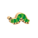 Wooden caterpillar figure