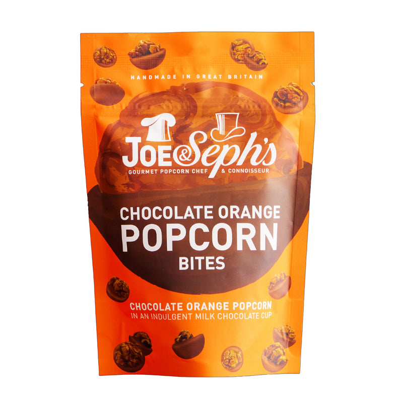 Chocolate orange popcorn bites