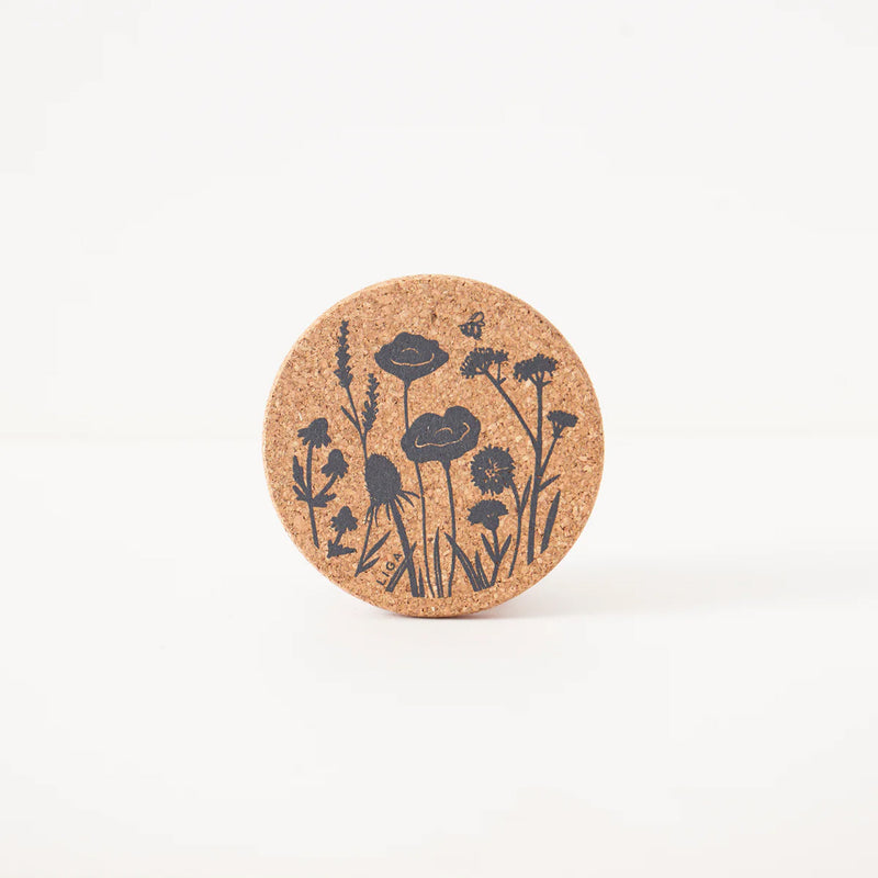 Liga cork coaster - Wildflower