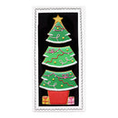 Biscuiteers Hand-Iced Christmas Tree Letterbox Biscuits, pack of 3