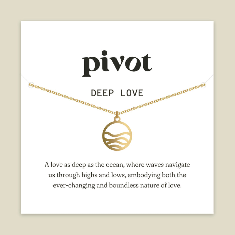 Made by Pivot Deep love pendant necklace