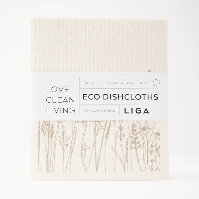 Liga Eco dishcloths - Flowers & Grasses