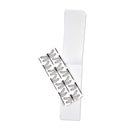 Black and white shopping list notepad with dragonflies