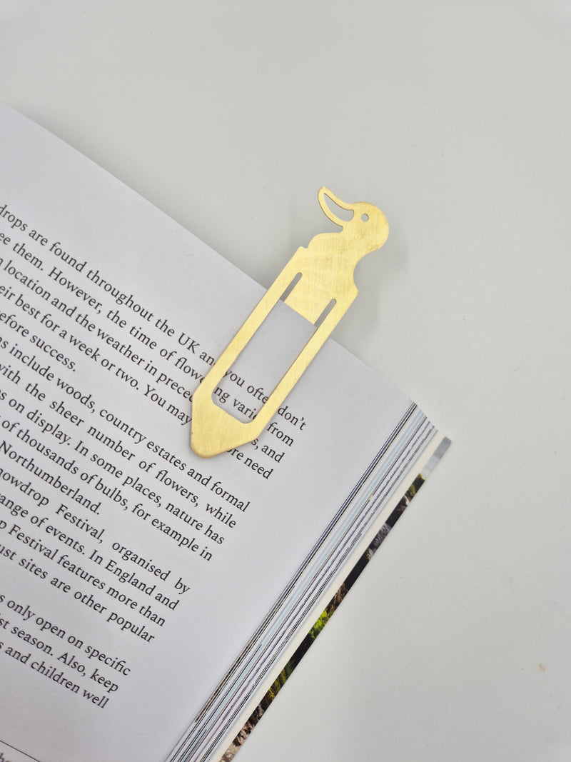 Made by Pivot Duck brass bookmark