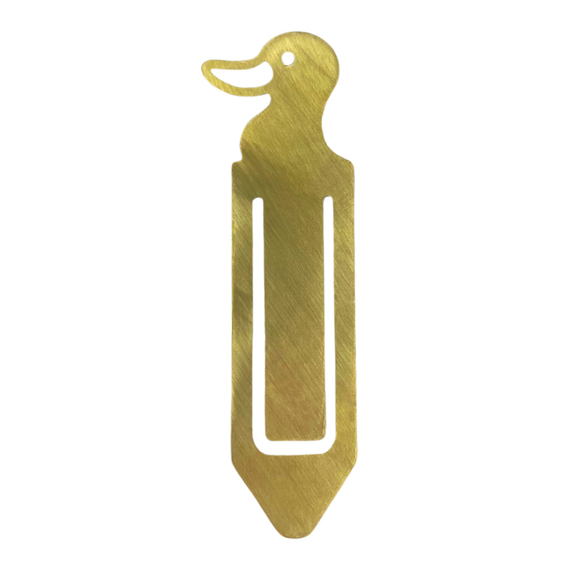 Duck brass bookmark - made by pivot