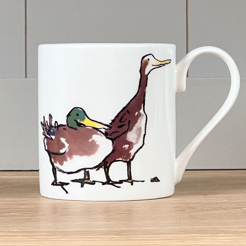 Quentin Blake 'Ducks' bone china mug