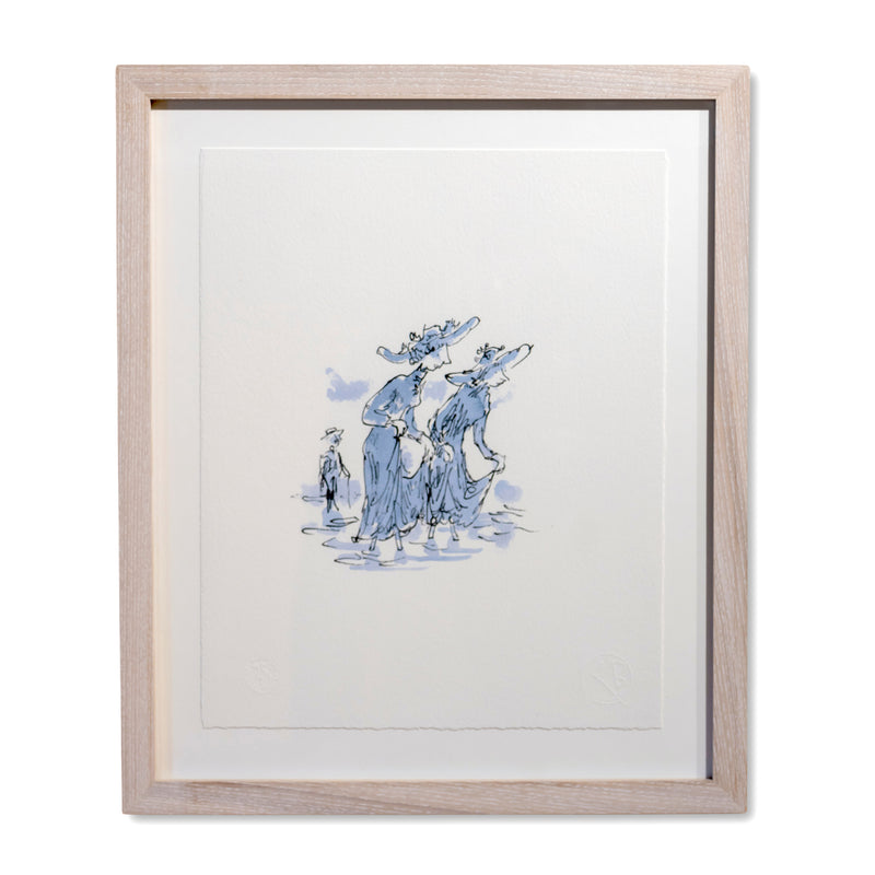 Quentin Blake: Drawn to Water Print, Feet in the Water