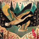 Festive Swans Christmas Cards