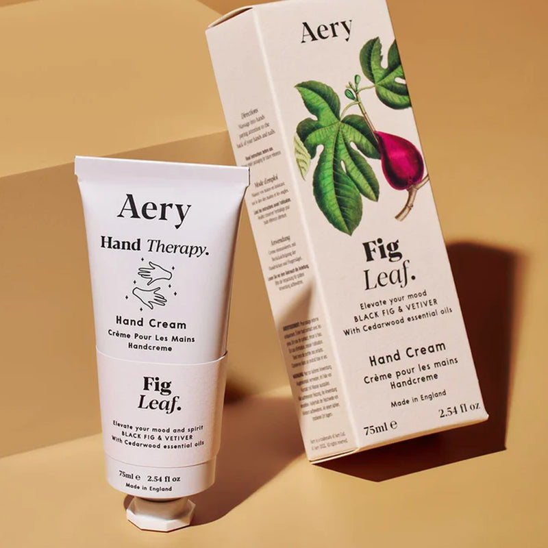 Aery fig leaf hand cream, black fig vetiver and cedarwood