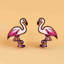 Flamingo earrings