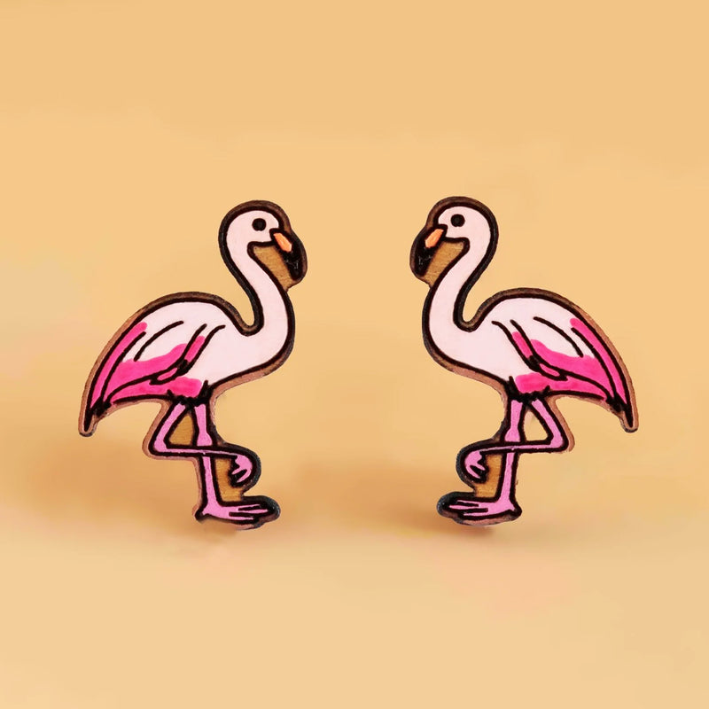 Flamingo earrings