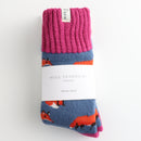 Miss Sparrow ladies winter foxes socks - denim