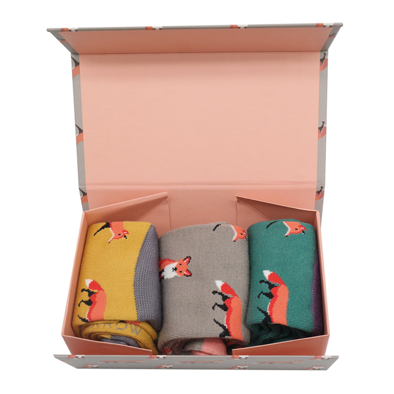 Ladies foxes socks box