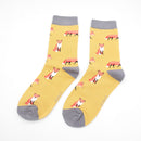 Miss sparrow ladies foxes socks - yellow