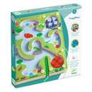 Frog Wooden magnetic shape and colour sorting maze toy for preschool children