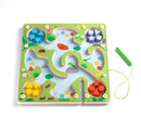 FrogyMaze magnetic sorting game with geometric shapes and colour sorting compartments