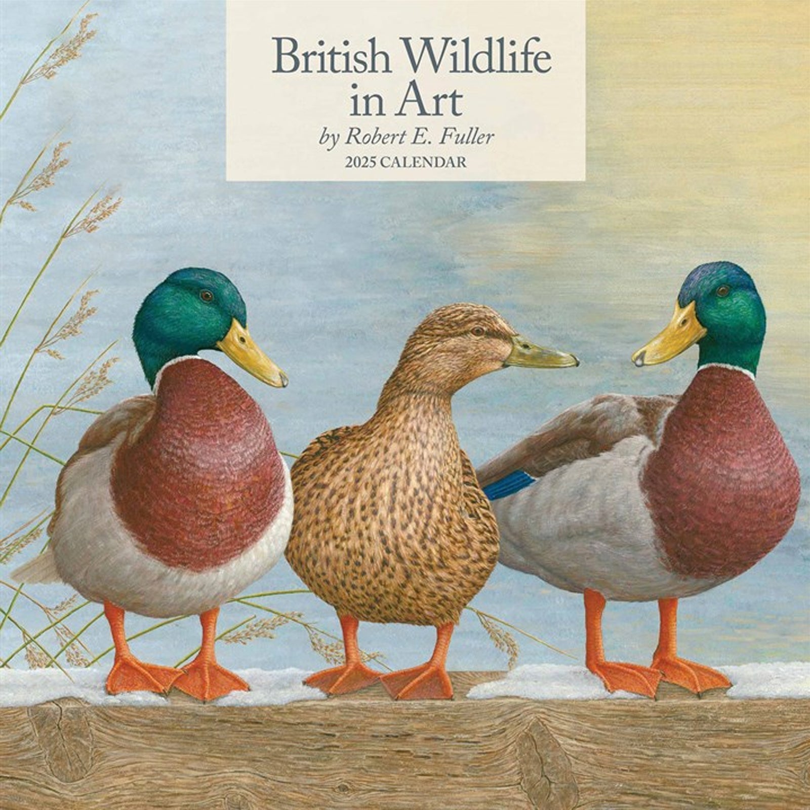 Square Wall Calendar 2025 - British Wildlife in Art by Robert Fuller