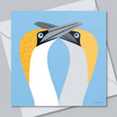 Gannets Courting Greetings Card
