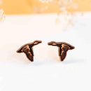 Robin Valley hand-painted wooden earrings - Goose