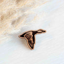 Robin Valley hand-painted wooden pin badge - Goose