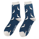 Mr Heron men’s heron socks - navy