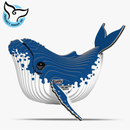 humpback whale 3d model kit