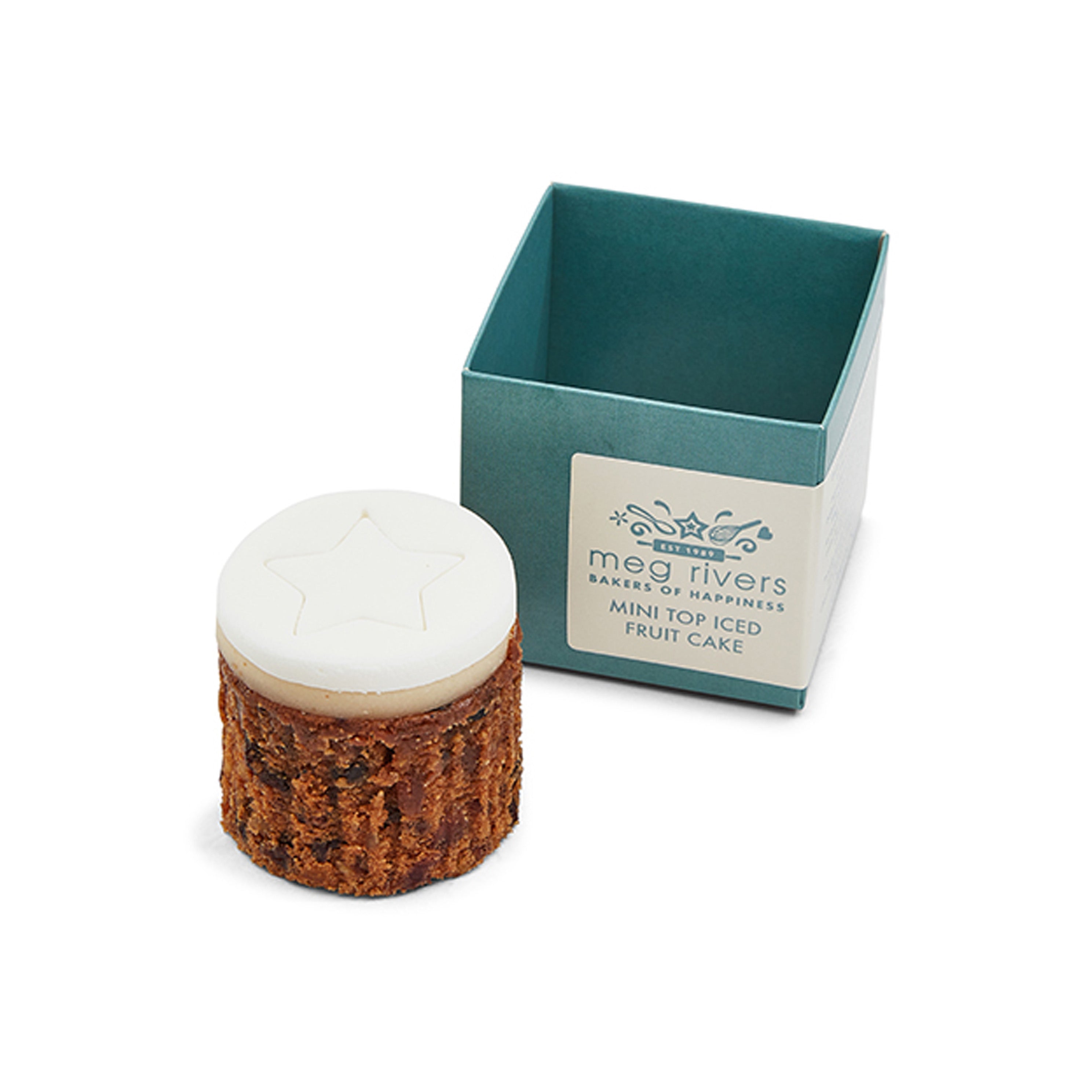 Meg Rivers Top Iced Rich English Fruit Greeting Cake – 140g | WWT Shop