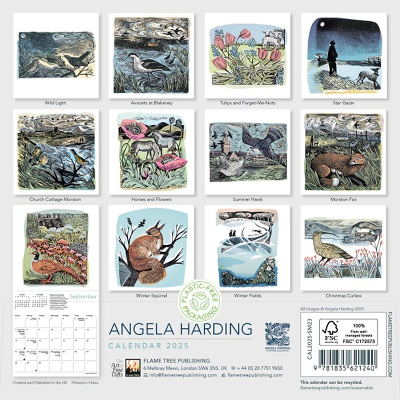 Angela Harding Mini Wall calendar 2025