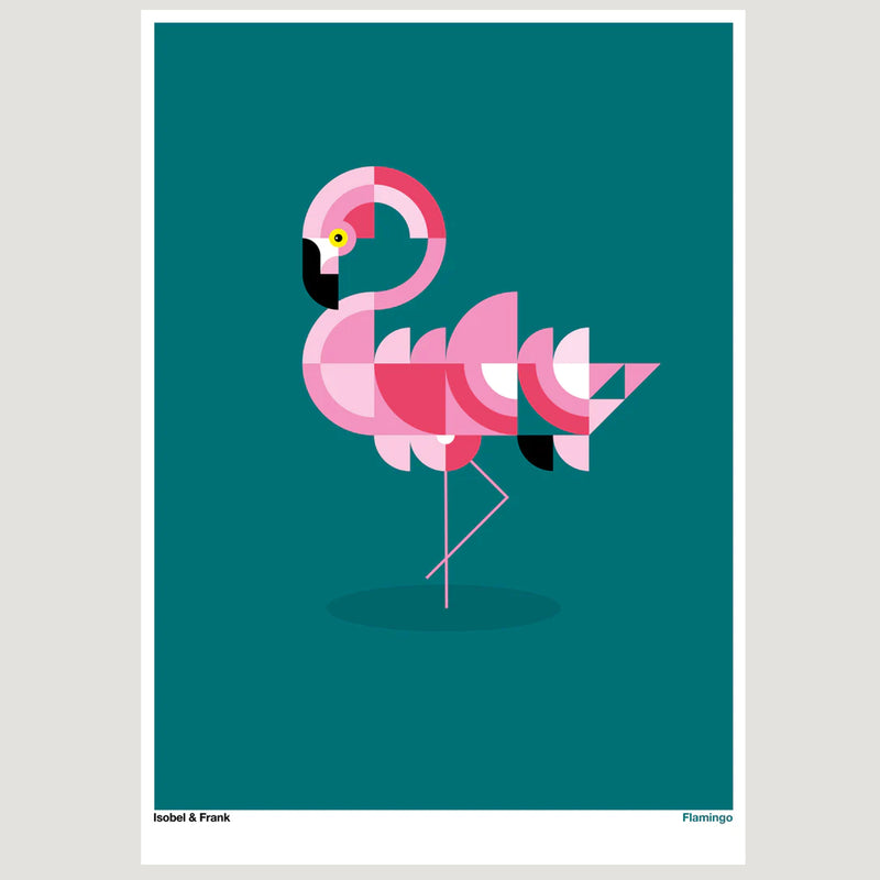 Isobel and frank flamingo print