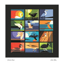 British Birds Greeting Card by Julia Allum