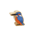 Wooden toy kingfisher bird figure