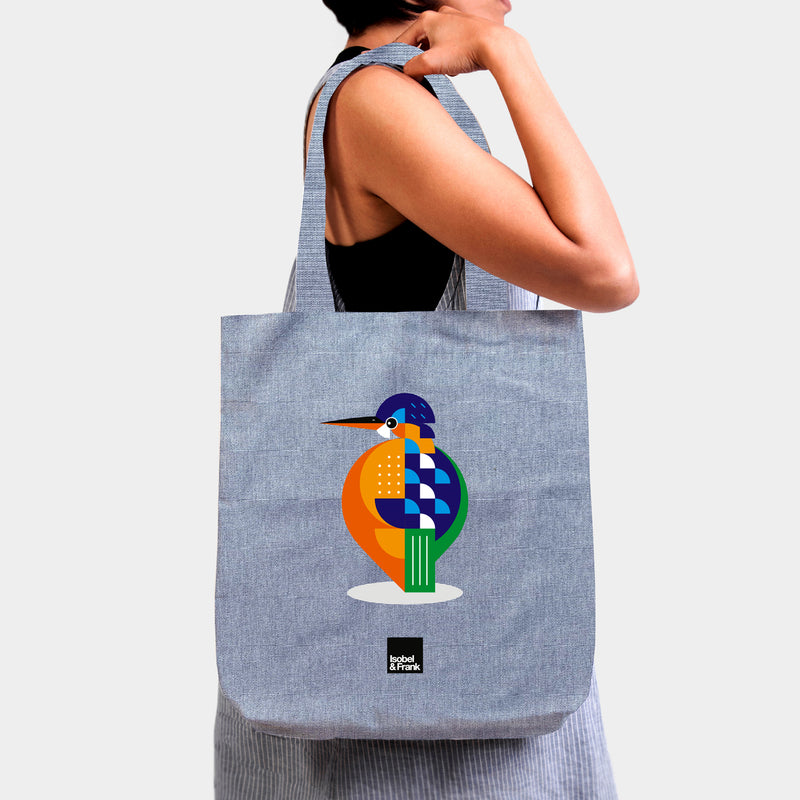 Kingfisher tote bag - Isobel & Frank